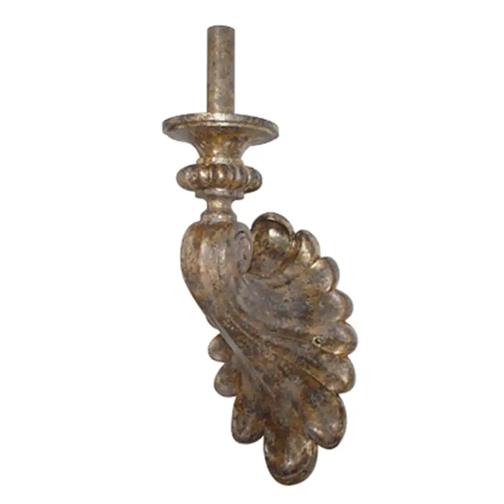 The Baroque Feather Gilded 1-Light Wall Sconce The Baroque Feather Gilded 1-Light Wall Sconce