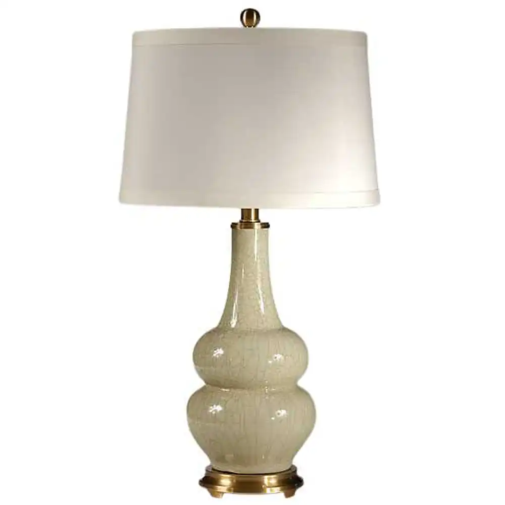 The Ming Crackle Glaze Porcelain Table Lamp The Ming Crackle Glaze Porcelain Table Lamp