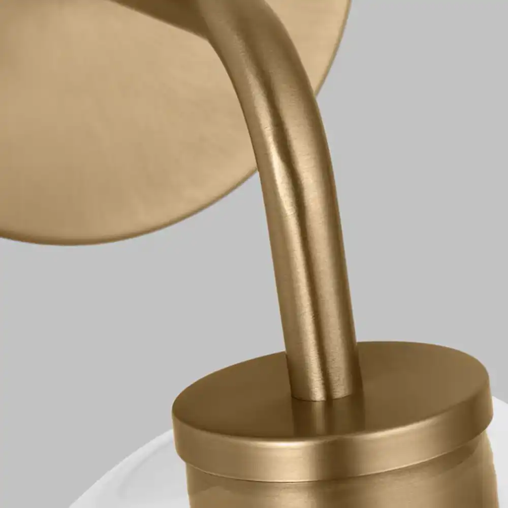 The Orbital Glow Modern Brass & Glass Wall Sconce 2 The Orbital Glow Modern Brass & Glass Wall Sconce 2