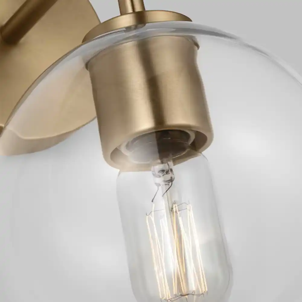 The Orbital Glow Modern Brass & Glass Wall Sconce 3 The Orbital Glow Modern Brass & Glass Wall Sconce 3