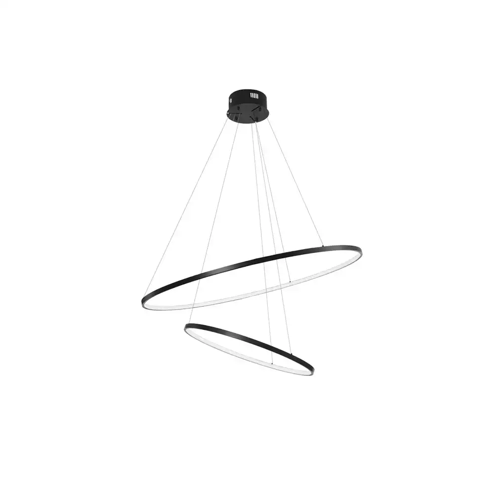 ZenRings Dual-Tier LED Pendant – Customizable Three-Color Suspension Light 1 ZenRings Dual-Tier LED Pendant – Customizable Three-Color Suspension Light 1