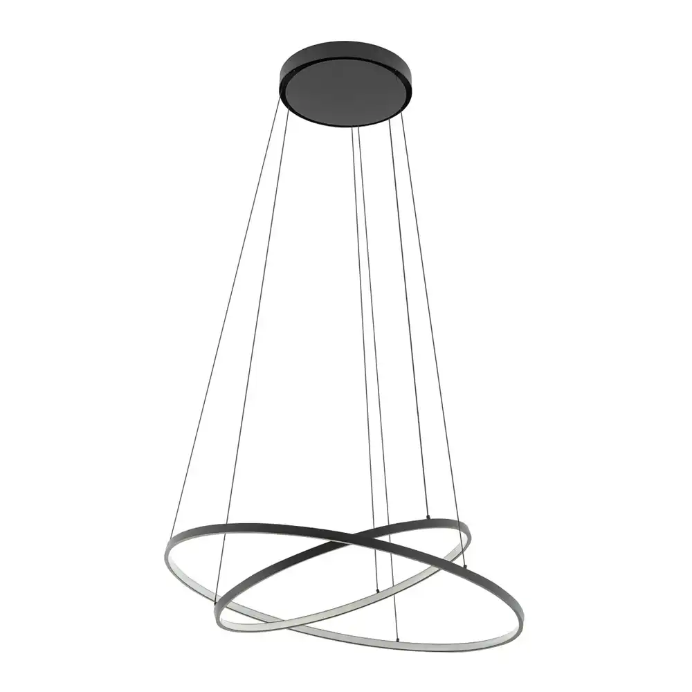 ZenRings Dual-Tier LED Pendant – Customizable Three-Color Suspension Light 3 ZenRings Dual-Tier LED Pendant – Customizable Three-Color Suspension Light 3