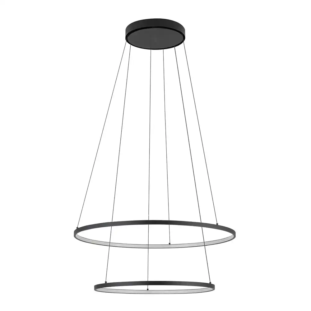 ZenRings Dual-Tier LED Pendant – Customizable Three-Color Suspension Light 5 ZenRings Dual-Tier LED Pendant – Customizable Three-Color Suspension Light 5