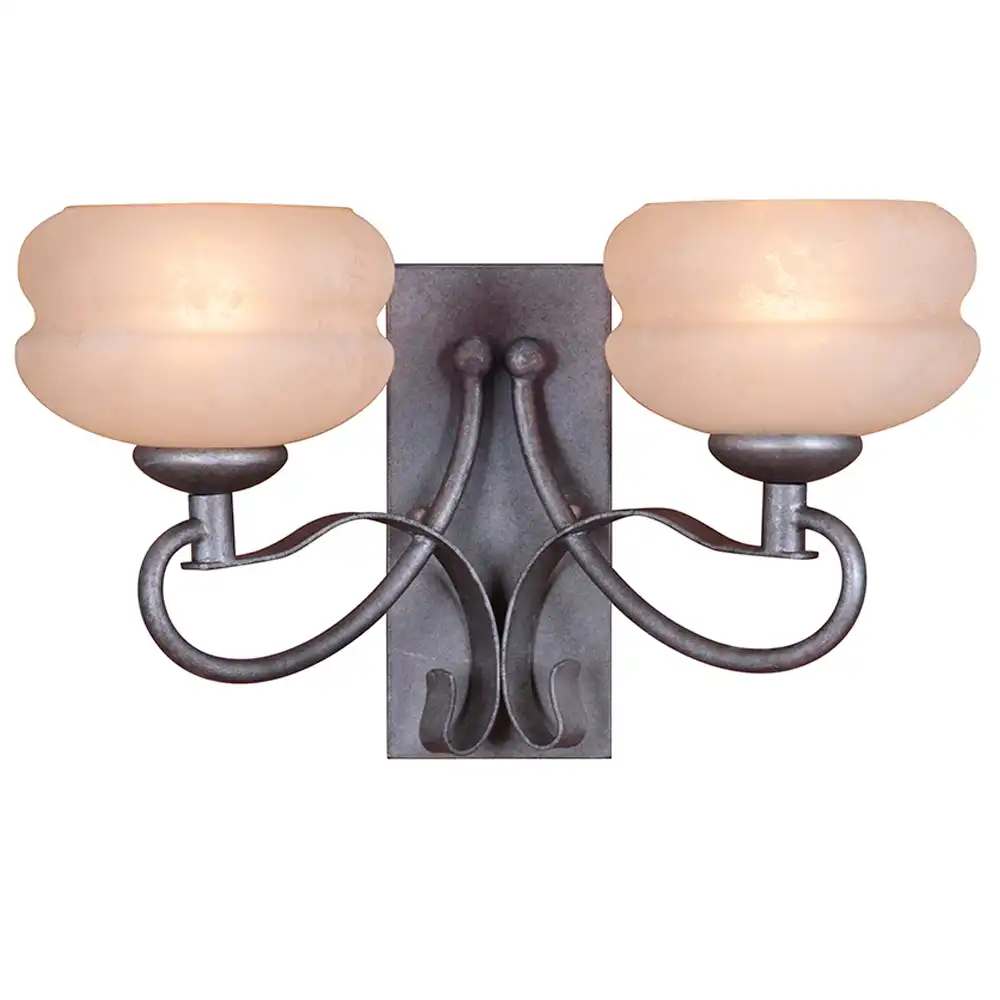 Classic Arch Polished Nickel 2-Light Vanity Sconce with Candelabra Bulbs Classic Arch Polished Nickel 2-Light Vanity Sconce with Candelabra Bulbs
