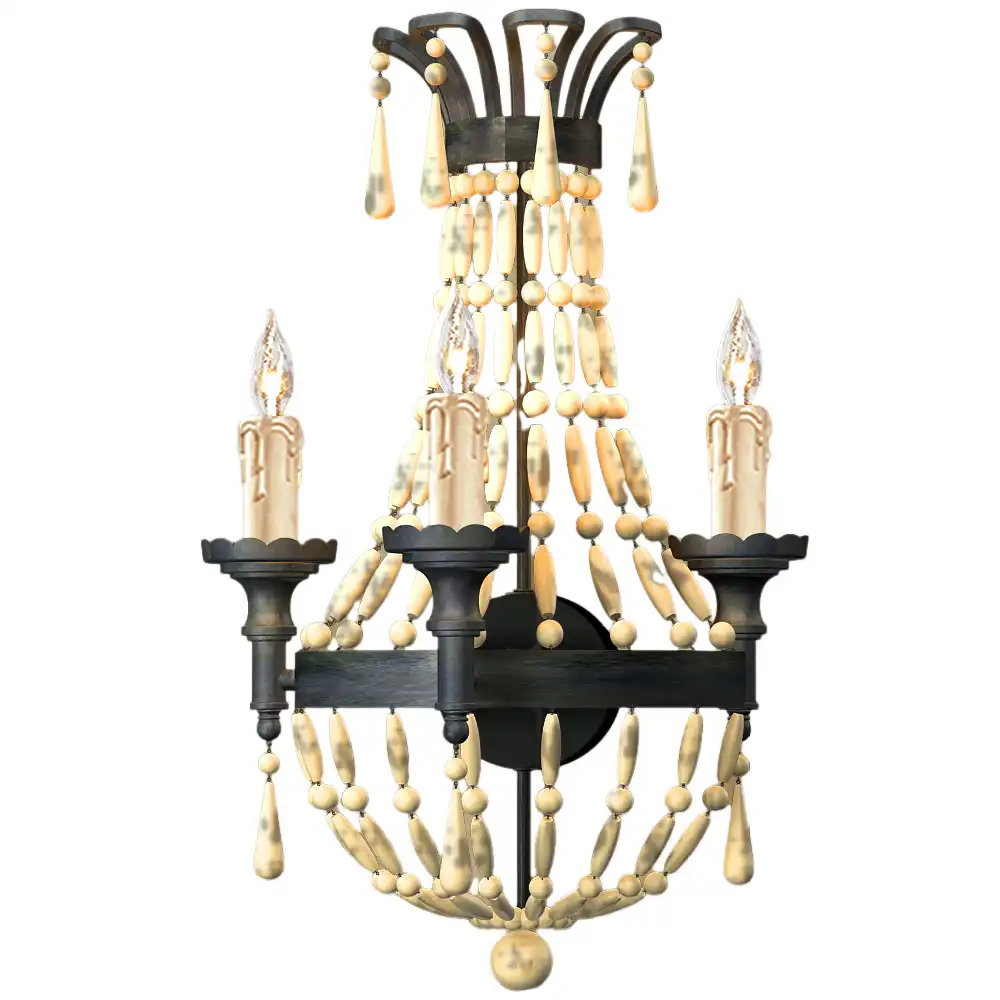 Coastal Bohemian Driftwood 3-Light Vanity Sconce Coastal Bohemian Driftwood 3-Light Vanity Sconce