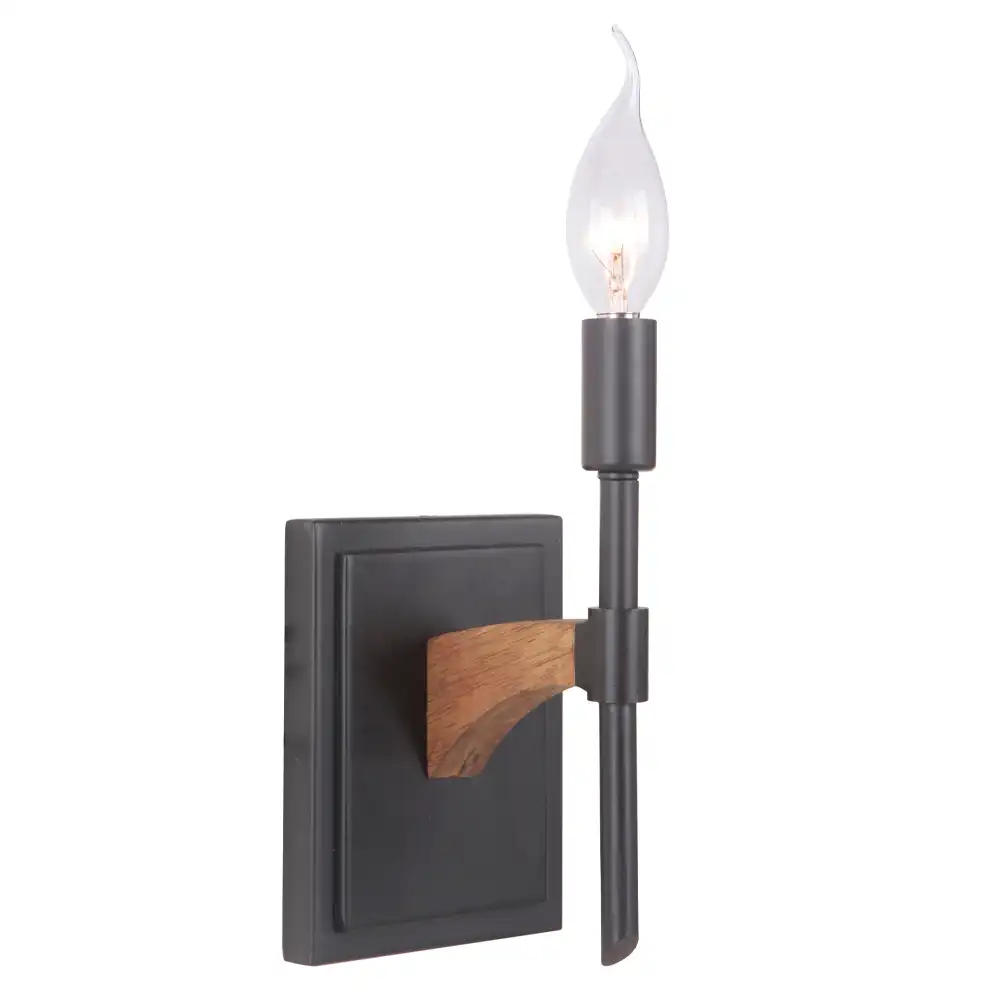 The Artisan Loft Wood & Metal Shade Sconce 2 The Artisan Loft Wood & Metal Shade Sconce 2