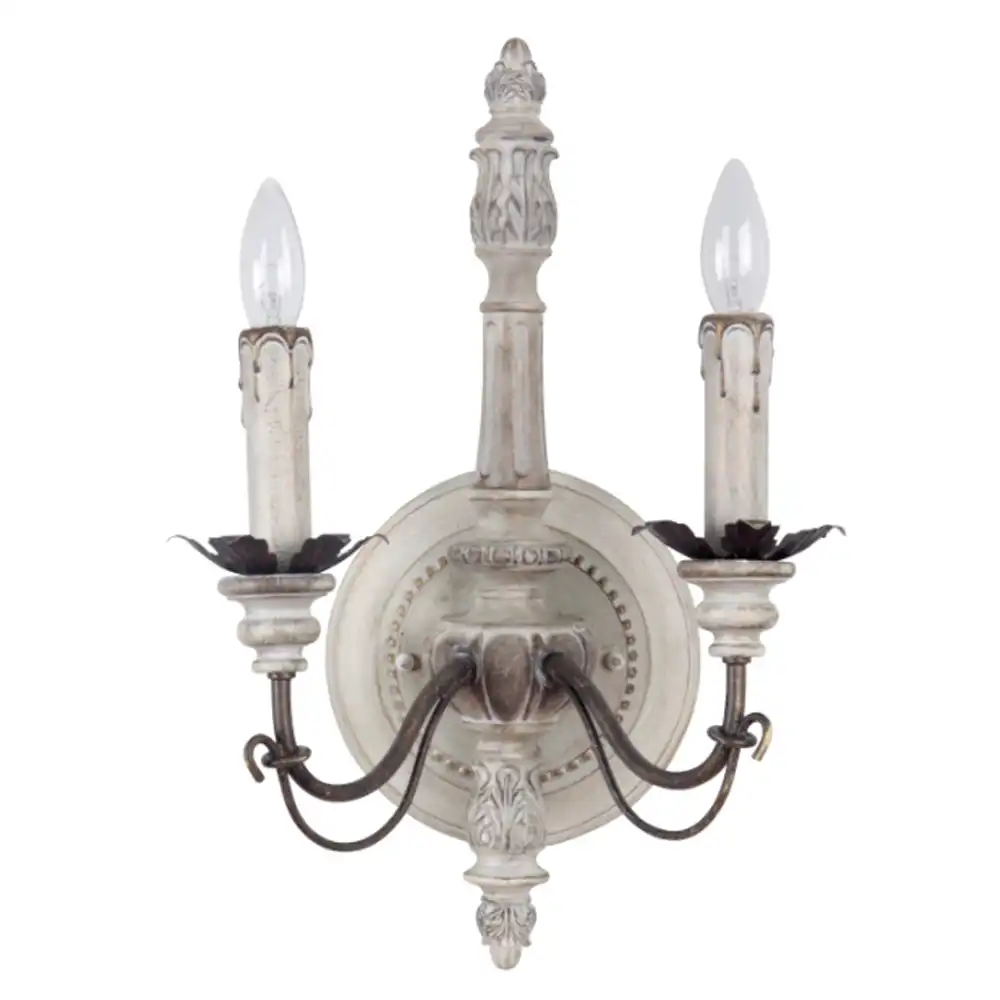 The Château Charm French Country 2-Light Sconce The Château Charm French Country 2-Light Sconce