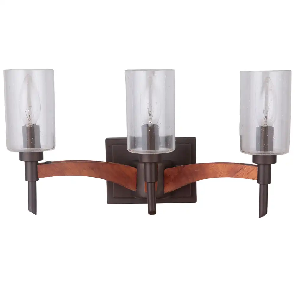 The Ridgecrest Glow Industrial-Rustic 3-Light Vanity The Ridgecrest Glow Industrial-Rustic 3-Light Vanity
