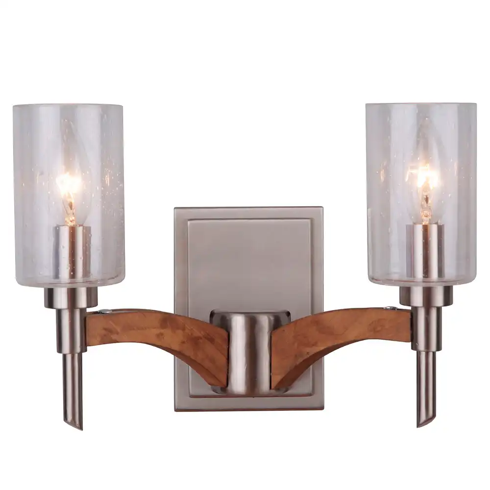 The Timberline Echo Industrial-Rustic 2-Light Vanity 2 The Timberline Echo Industrial-Rustic 2-Light Vanity 2