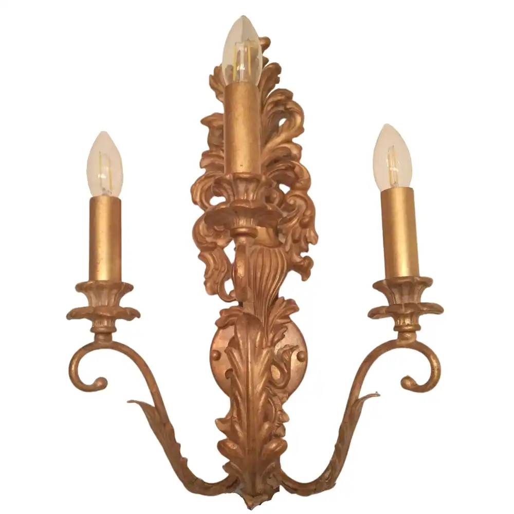 The Versailles Grandeur Ornate 3-Light Sconce The Versailles Grandeur Ornate 3-Light Sconce