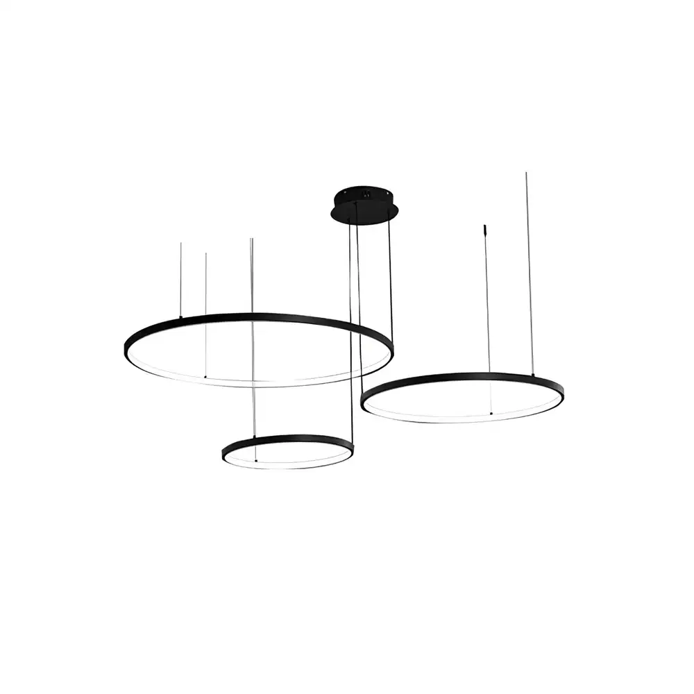 ZenRings Trio LED Pendant – Customizable Three-Tier Suspension Light 3 ZenRings Trio LED Pendant – Customizable Three-Tier Suspension Light 3
