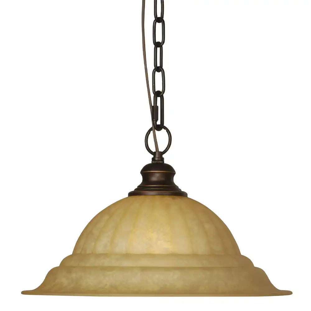 1-Light Oil Rubbed Bronze Pendant with Amber Glass Shade 1 1-Light Oil Rubbed Bronze Pendant with Amber Glass Shade 1