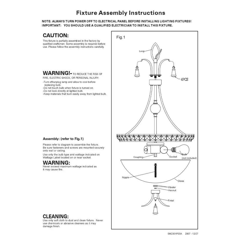 3-Light Chandelier with Amber Frosted Glass Shade & Crystal Accents 2 3-Light Chandelier with Amber Frosted Glass Shade & Crystal Accents 2