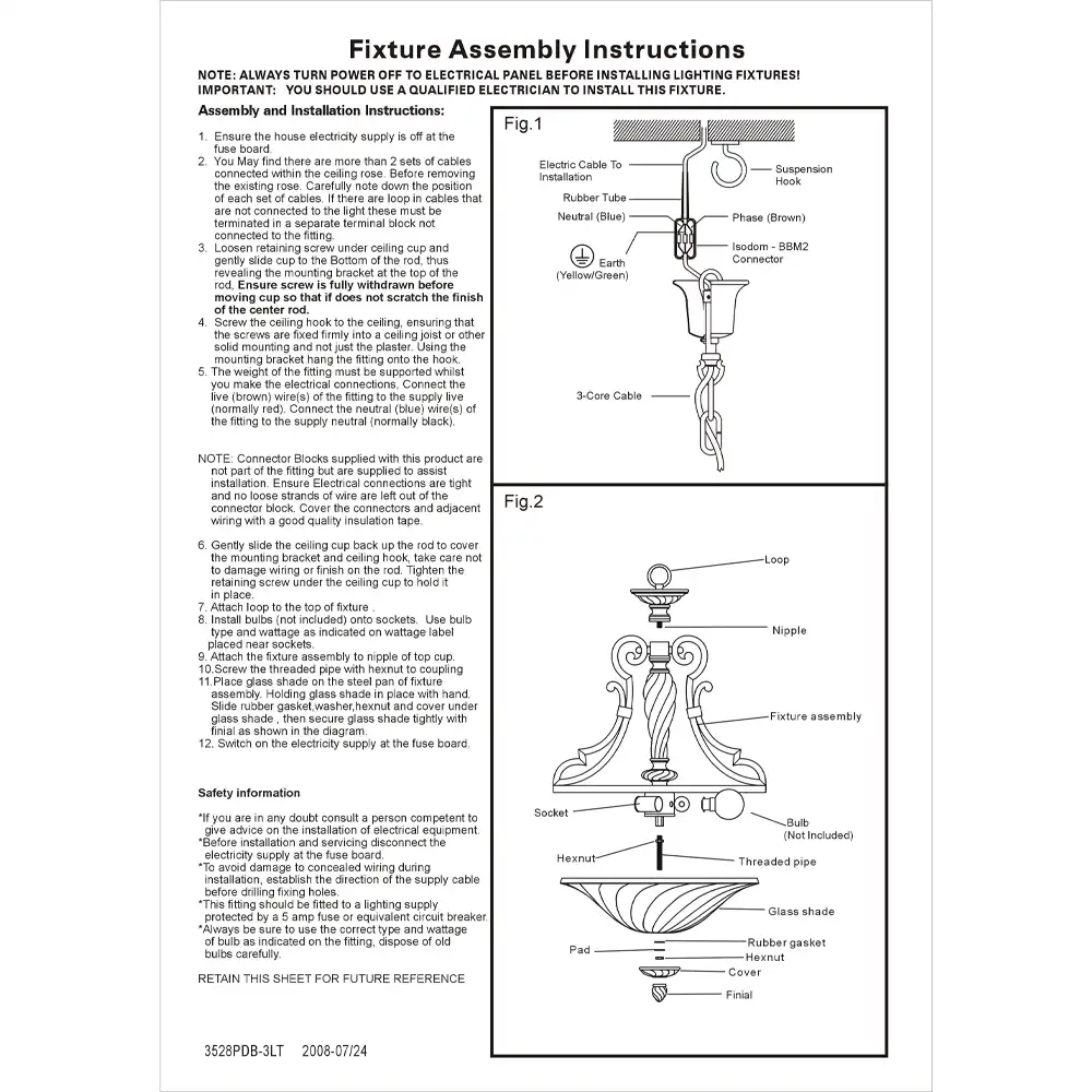 Classic Bronze 3-Light Pendant with White Cloudy Frosted Glass Shade 2 Classic Bronze 3-Light Pendant with White Cloudy Frosted Glass Shade 2