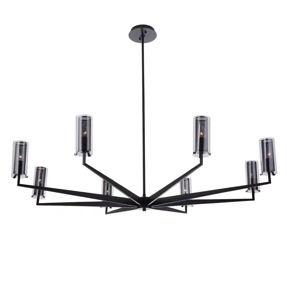 Aero-Spoke Contemporary 8-Light Pendant Chandelier 1 Aero-Spoke Contemporary 8-Light Pendant Chandelier 1