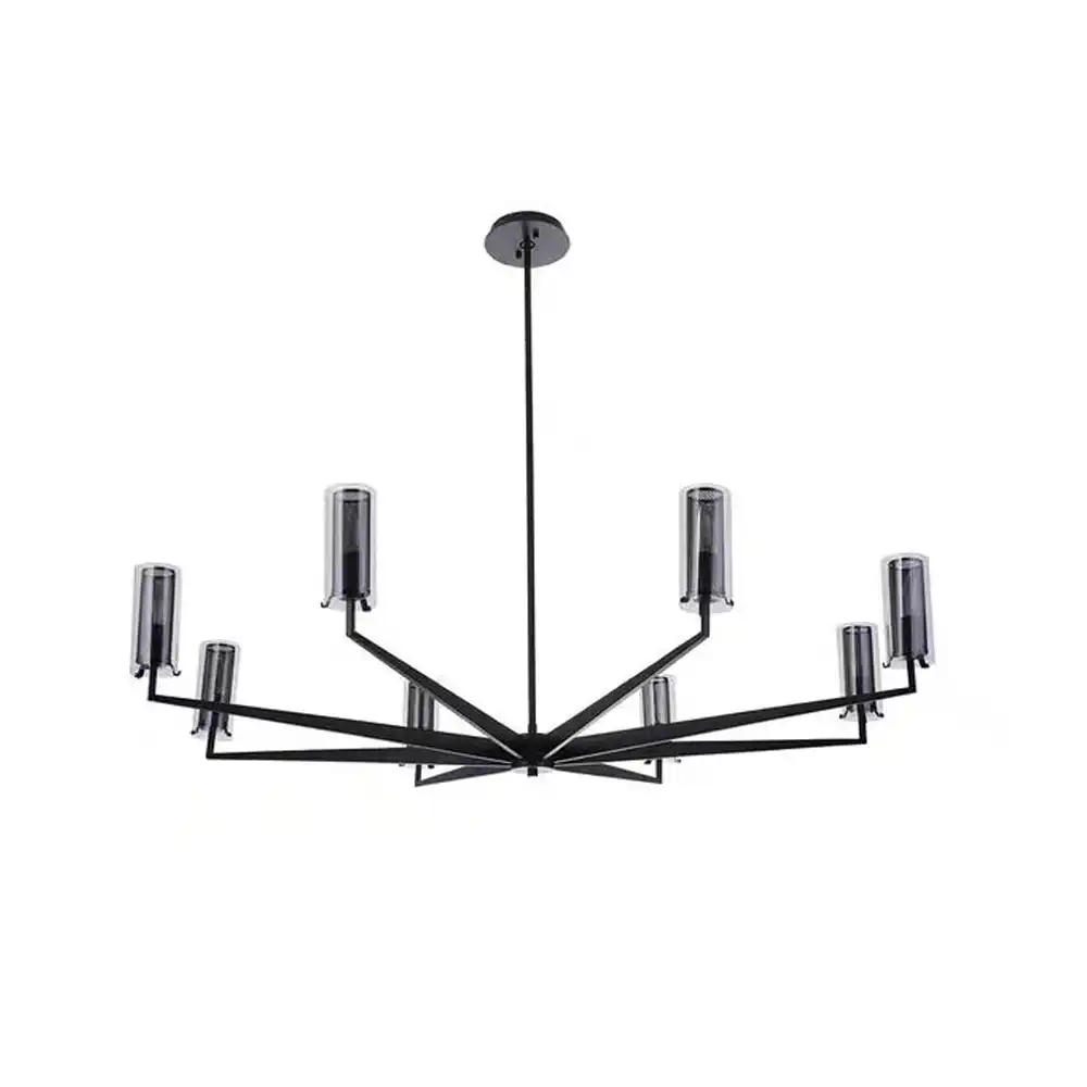 Aero-Spoke Contemporary 8-Light Pendant Chandelier 2 Aero-Spoke Contemporary 8-Light Pendant Chandelier 2