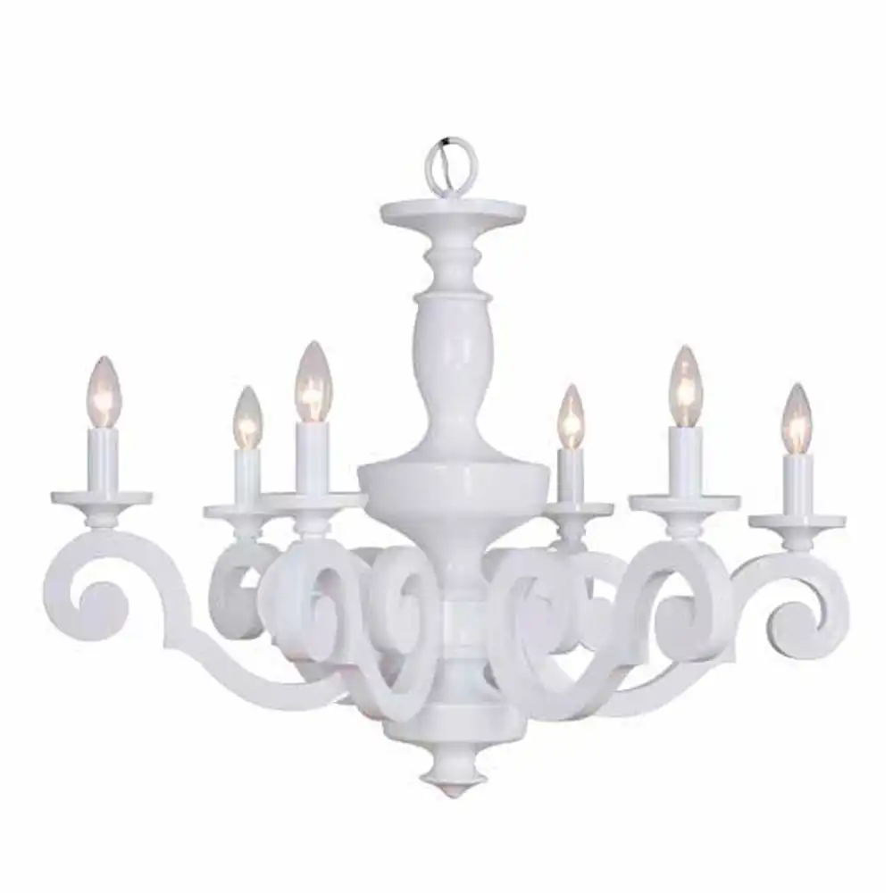 Grande Scroll White Chandelier Grande Scroll White Chandelier