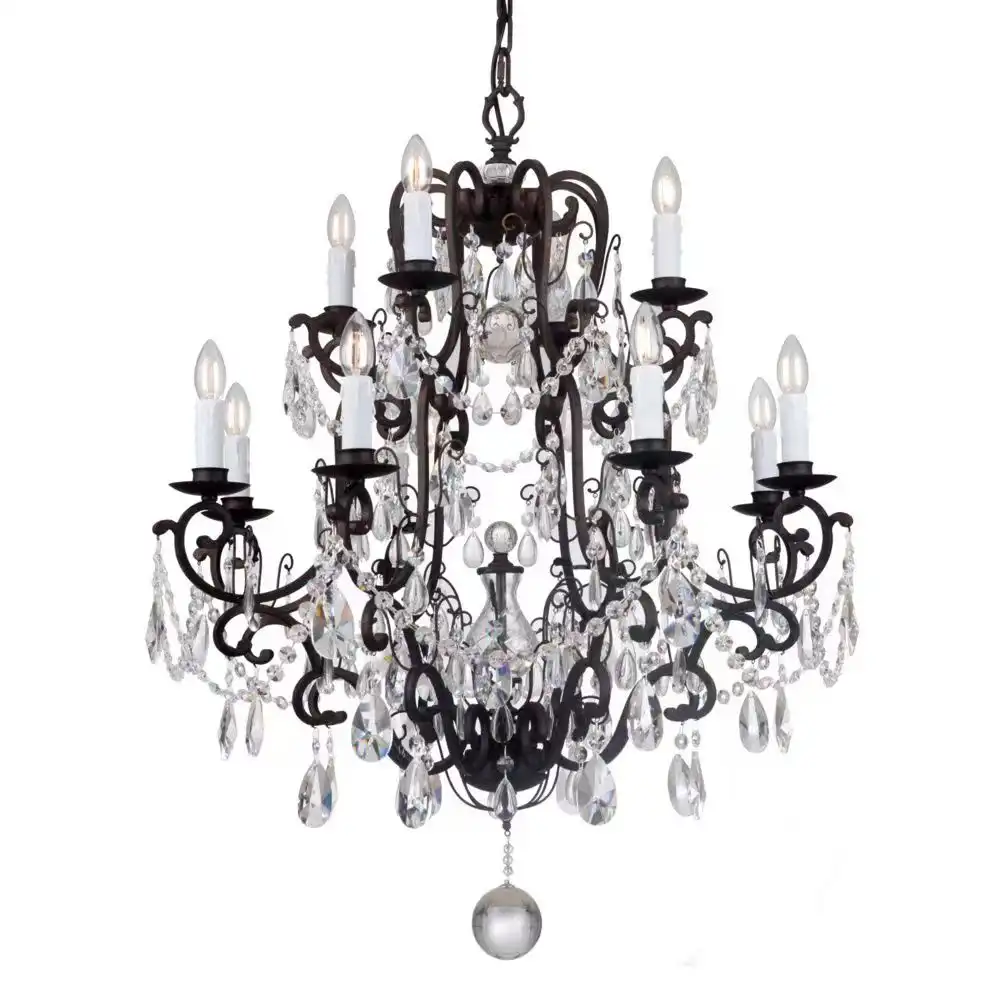 Opulent Grandeur 12-Light Crystal Chandelier Opulent Grandeur 12-Light Crystal Chandelier