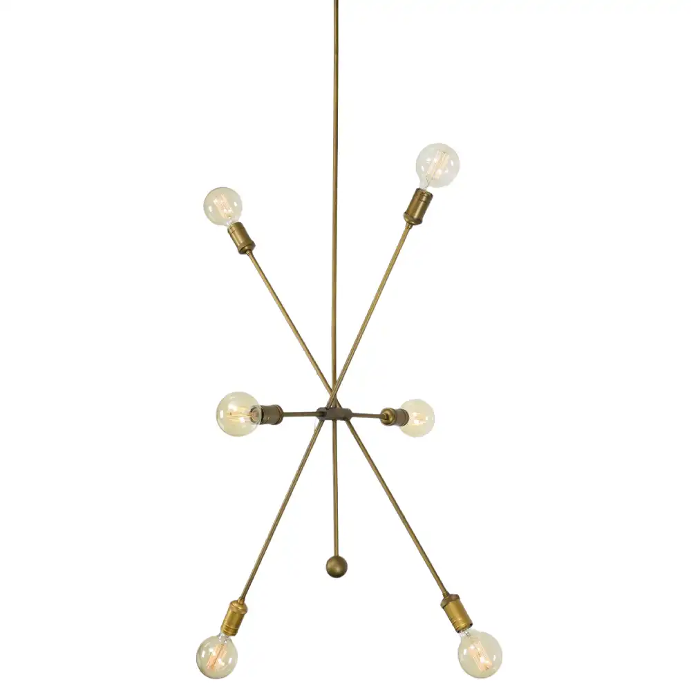 Starburst Nova 6-Light Mid-Century Pendant 2 Starburst Nova 6-Light Mid-Century Pendant 2