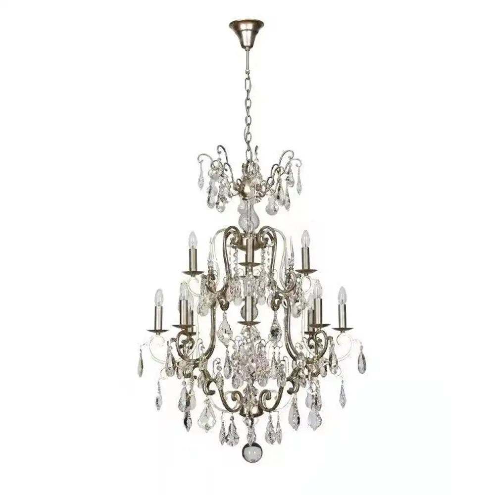 The Château Brilliance 12-Light Crystal Chandelier 1 The Château Brilliance 12-Light Crystal Chandelier 1