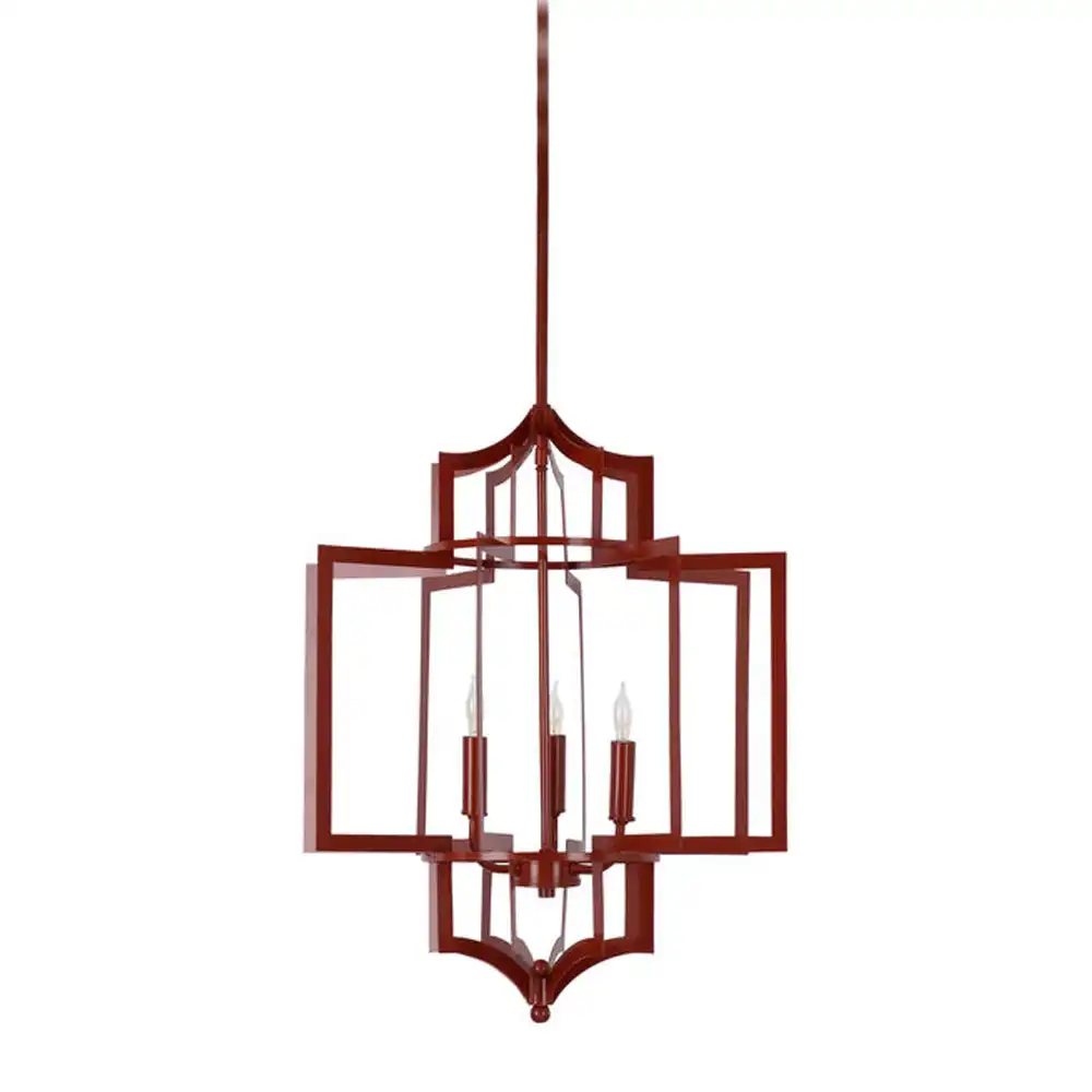 The Crimson Lattice Artisan 3-Light Pendant The Crimson Lattice Artisan 3-Light Pendant