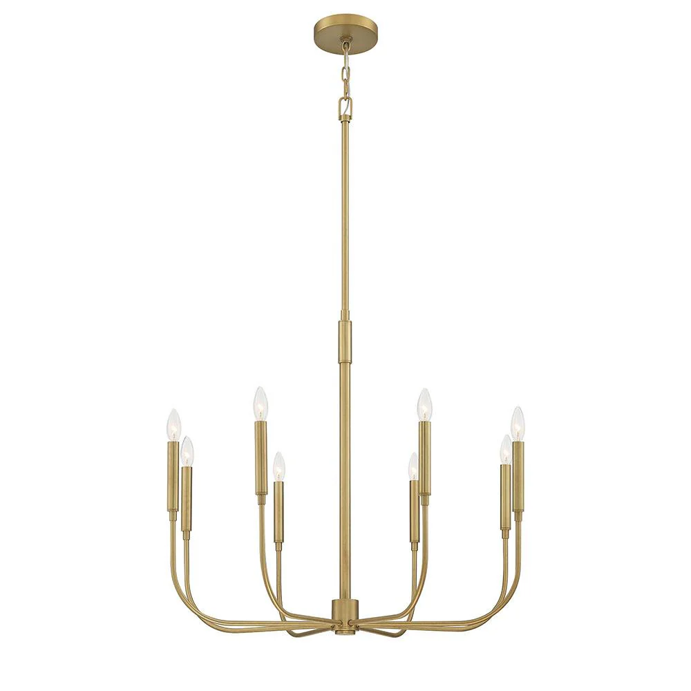 The Golden Horizon 8-Light Contemporary Chandelier The Golden Horizon 8-Light Contemporary Chandelier
