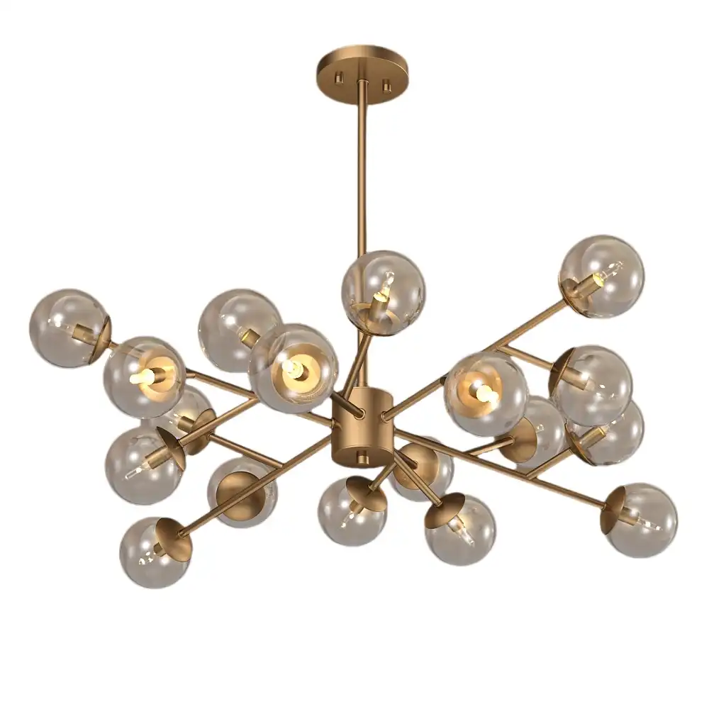 The Golden Stellar Burst 18-Light Sputnik Chandelier The Golden Stellar Burst 18-Light Sputnik Chandelier