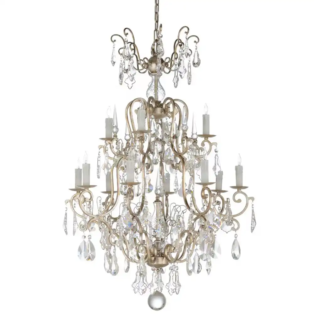 The Grand Palais 2-Tier, 12-Light Crystal Chandelier The Grand Palais 2-Tier, 12-Light Crystal Chandelier