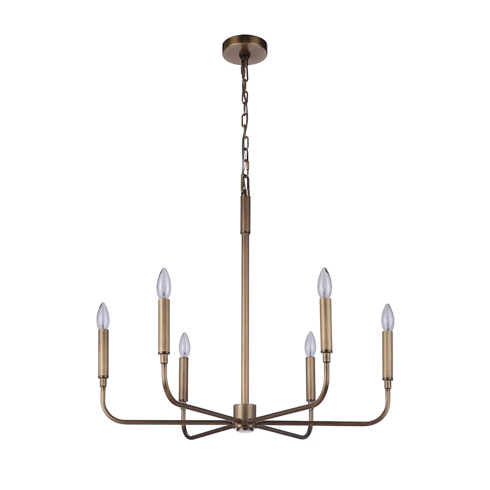 The Horizon Bloom 6-Light Mid-Century Chandelier The Horizon Bloom 6-Light Mid-Century Chandelier