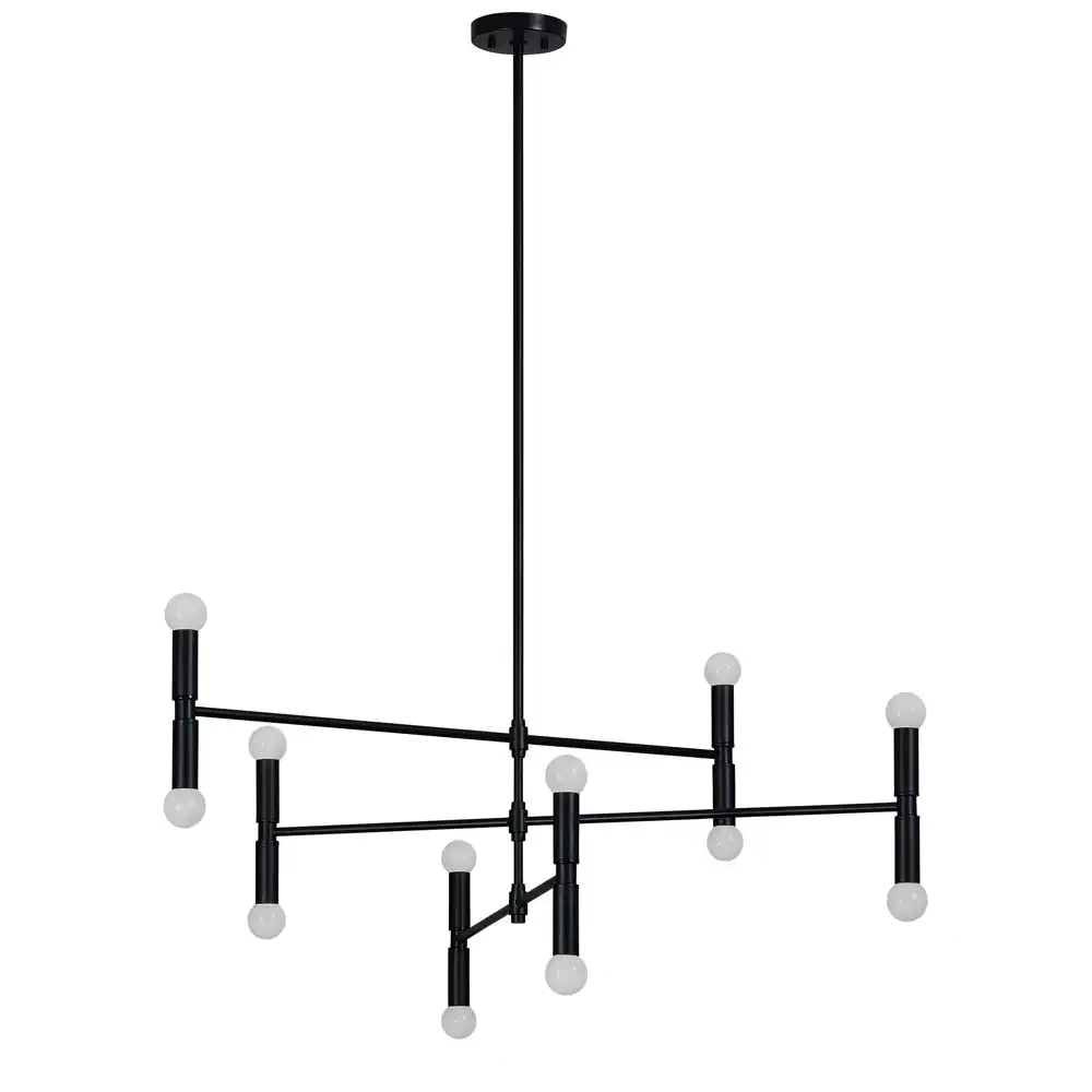 The Linear Zenith Architectural 12-Light Chandelier The Linear Zenith Architectural 12-Light Chandelier