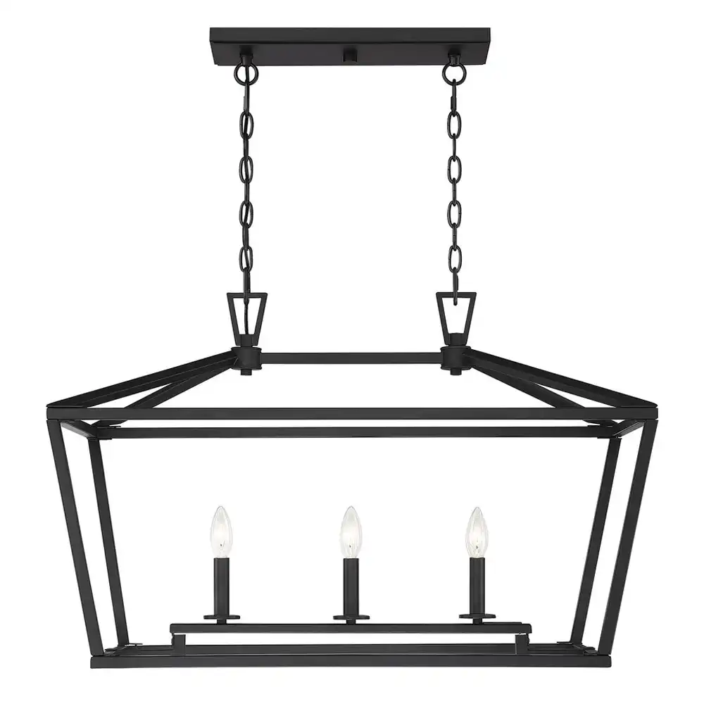 The Manhattan Loft Linear 3-Light Lantern Pendant The Manhattan Loft Linear 3-Light Lantern Pendant