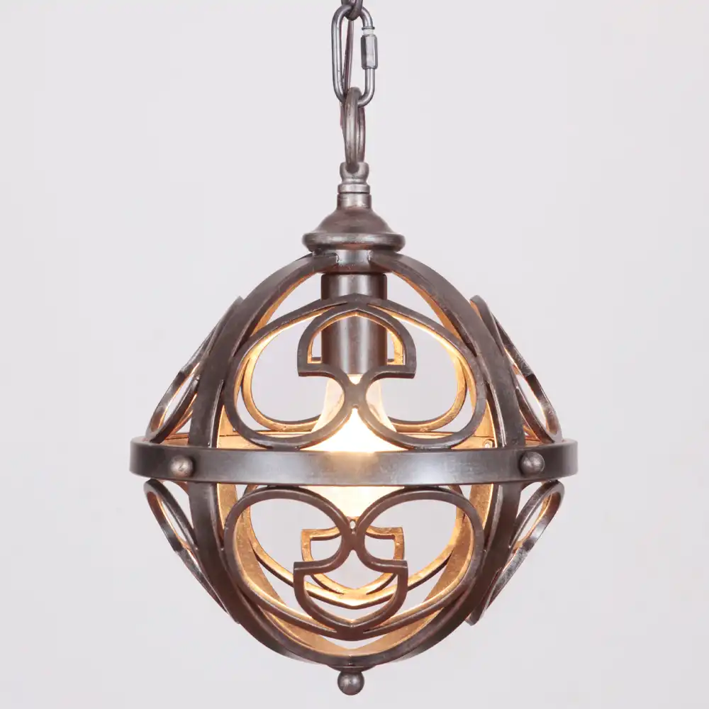 The Old World Crest Medieval-Inspired 1-Light Mini Pendant The Old World Crest Medieval-Inspired 1-Light Mini Pendant