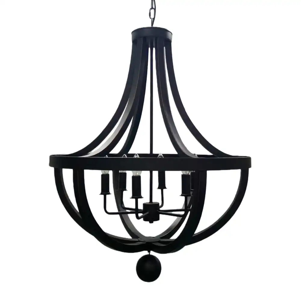 The Regal Silhouette 6-Light Open-Cage Chandelier 1 The Regal Silhouette 6-Light Open-Cage Chandelier 1