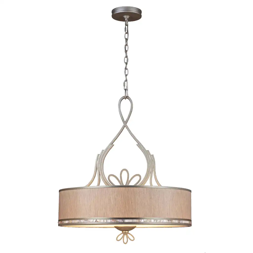 The Serenity Bloom Wide Drum Pendant The Serenity Bloom Wide Drum Pendant