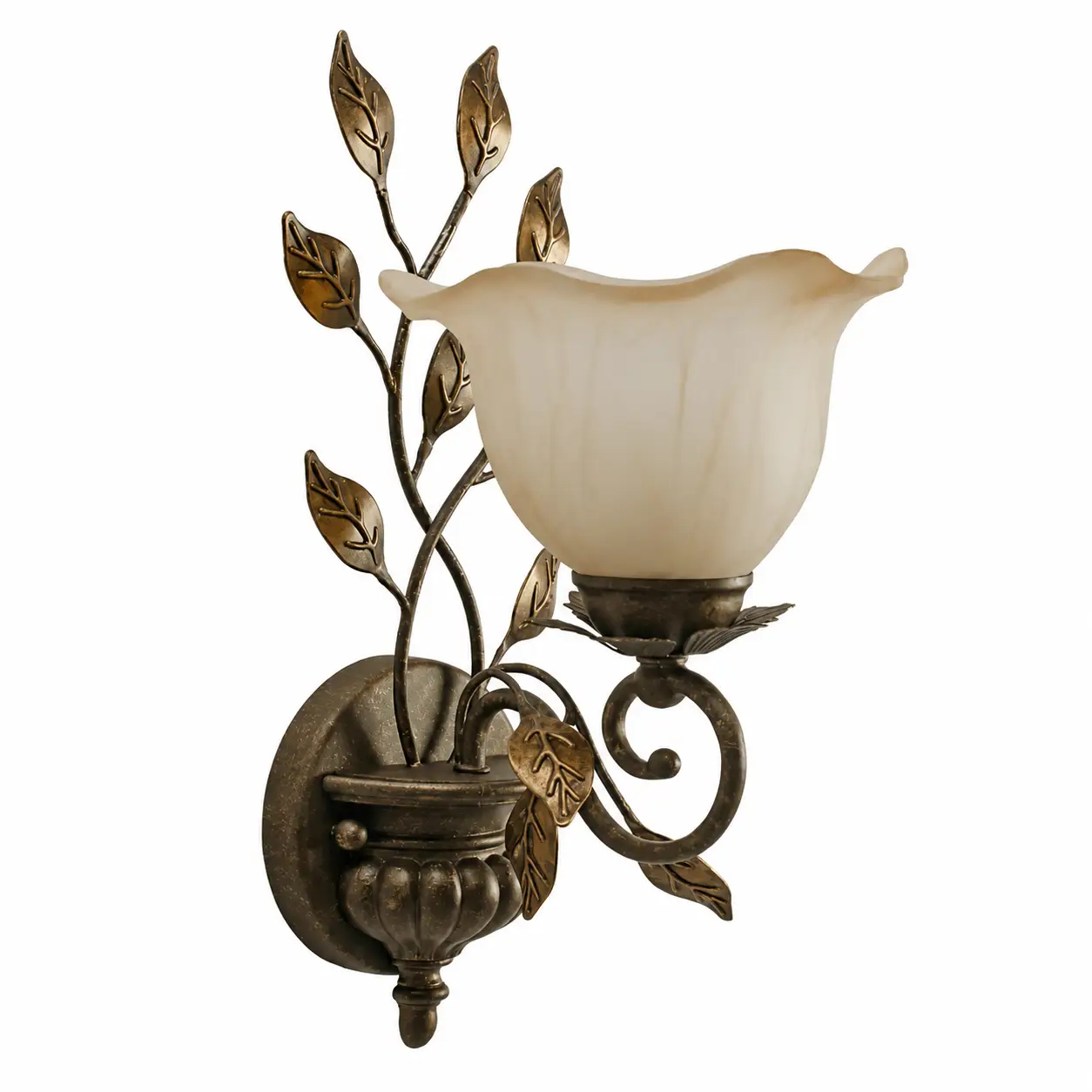 Vineyard-Bloom-Handcrafted-Bronze-Leaf-Wall-Sconce-1 Vineyard-Bloom-Handcrafted-Bronze-Leaf-Wall-Sconce-1