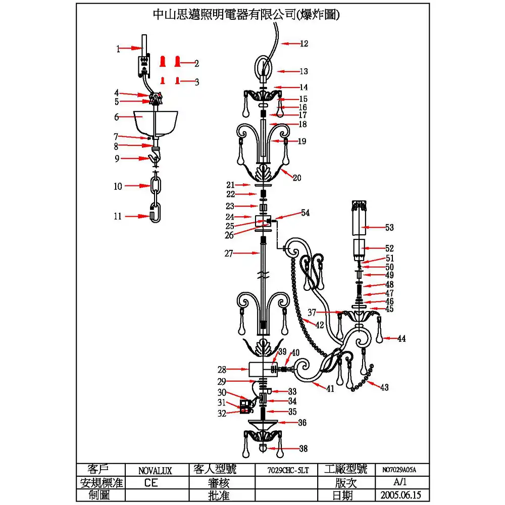 Vintage Gold Scrollwork 5-Light Chandelier 2 Vintage Gold Scrollwork 5-Light Chandelier 2