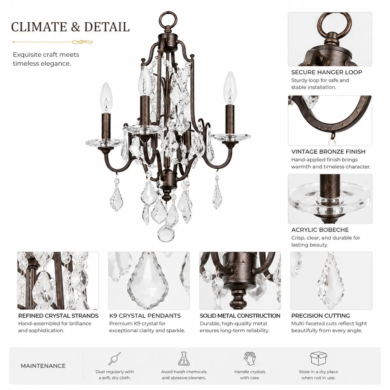 Adelaide-4-Light-Crystal-Chandelier-in-Vintage-Bronze-Finish-2 Adelaide-4-Light-Crystal-Chandelier-in-Vintage-Bronze-Finish-2