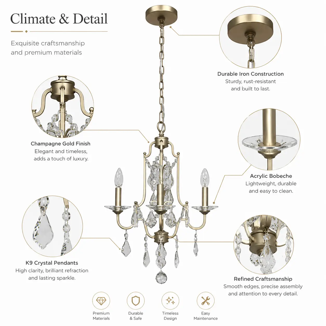 Celeste-4-Light-Crystal-Chandelier-in-Champagne-Gold-Finish-2 Celeste-4-Light-Crystal-Chandelier-in-Champagne-Gold-Finish-2