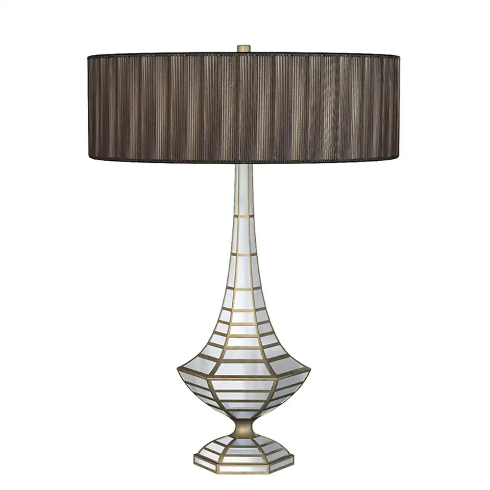 Celestia Mirrored Art Deco Table Lamp Celestia Mirrored Art Deco Table Lamp