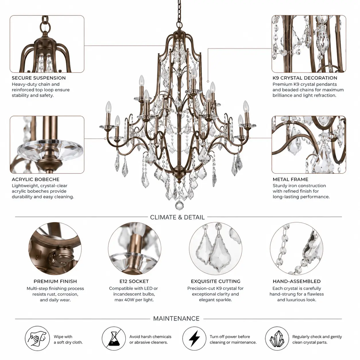 Florencia-12-Light-Two-Tier-Crystal-Chandelier-2 Florencia-12-Light-Two-Tier-Crystal-Chandelier-2