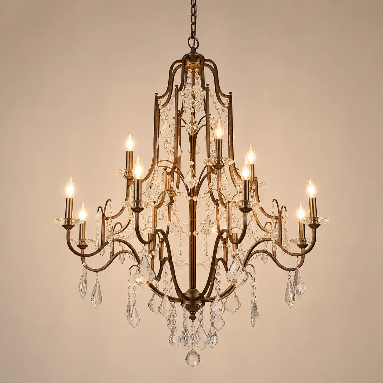 Florencia-12-Light-Two-Tier-Crystal-Chandelier-3 Florencia-12-Light-Two-Tier-Crystal-Chandelier-3
