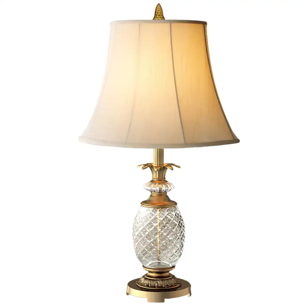 Hospitality Pineapple Crystal & Brass Table Lamp Hospitality Pineapple Crystal & Brass Table Lamp