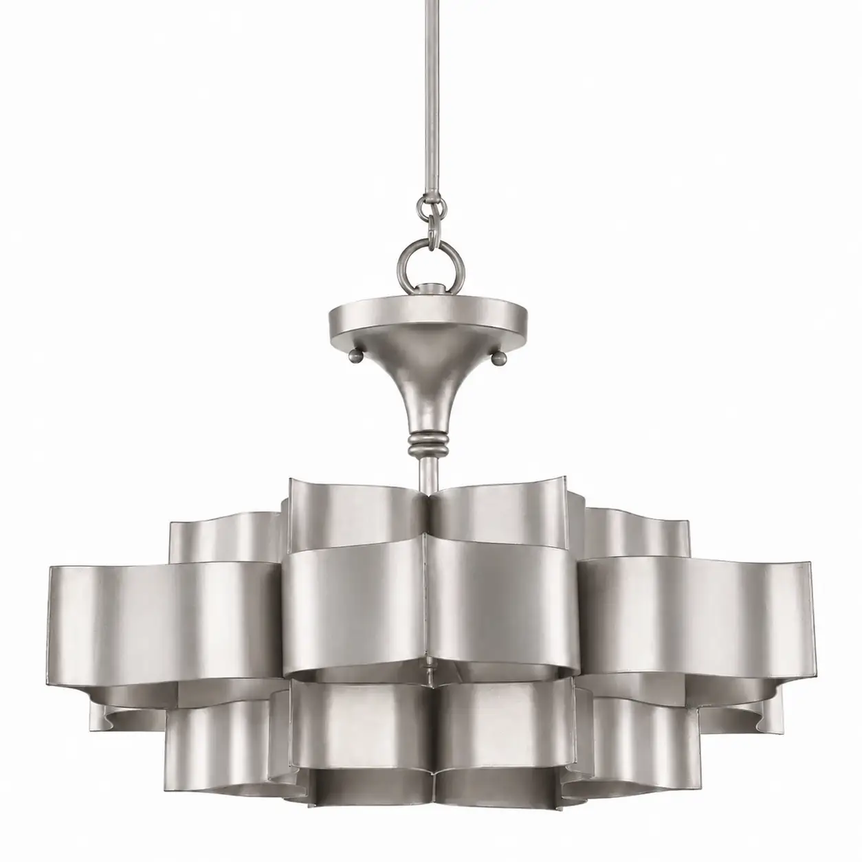 Lotus-Crest-3-Tier-Pendant-Light-Custom-Satin-Silver-Nickel-Fixture-1 Lotus-Crest-3-Tier-Pendant-Light-Custom-Satin-Silver-Nickel-Fixture-1