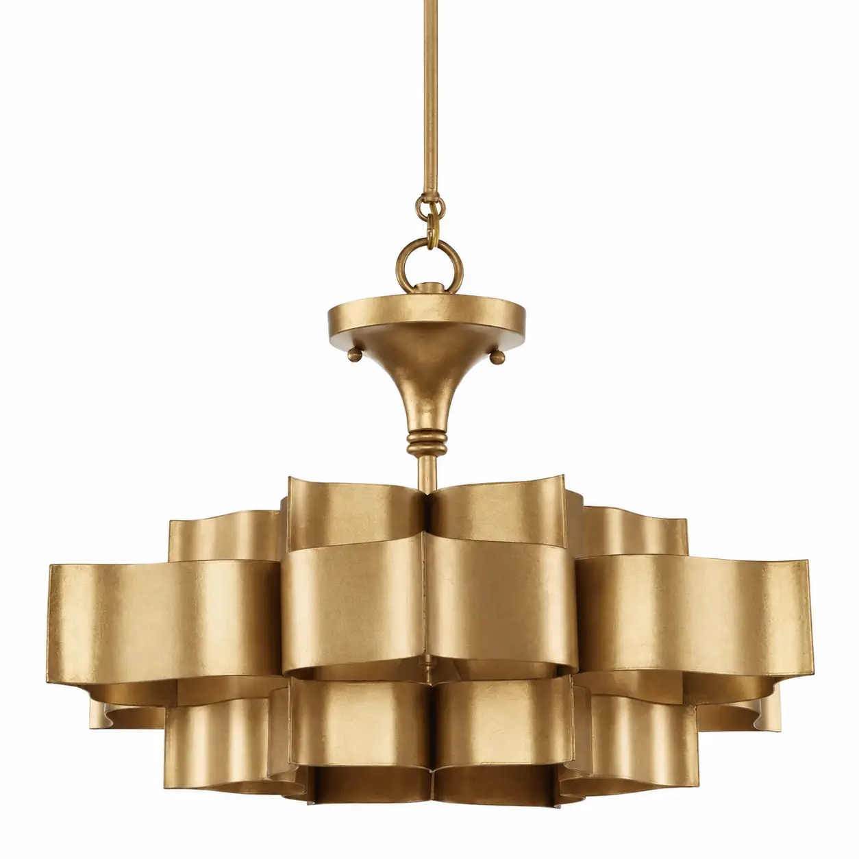 Lotus-Luxe-3-Tier-Pendant-Light-Custom-Satin-Gold-Brass-Finish-1 Lotus-Luxe-3-Tier-Pendant-Light-Custom-Satin-Gold-Brass-Finish-1