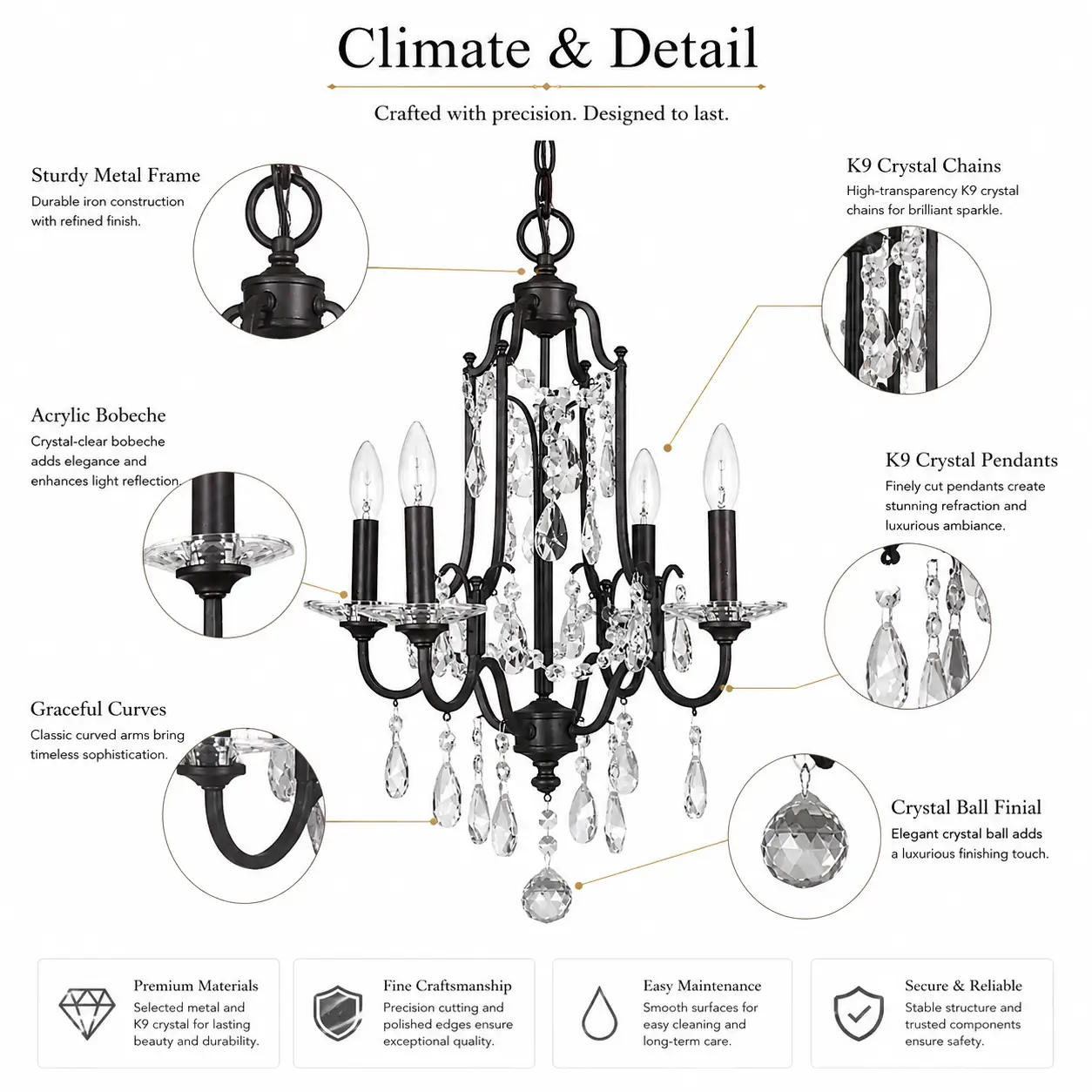 Lucente-4-Light-Crystal-Chandelier-2 Lucente-4-Light-Crystal-Chandelier-2