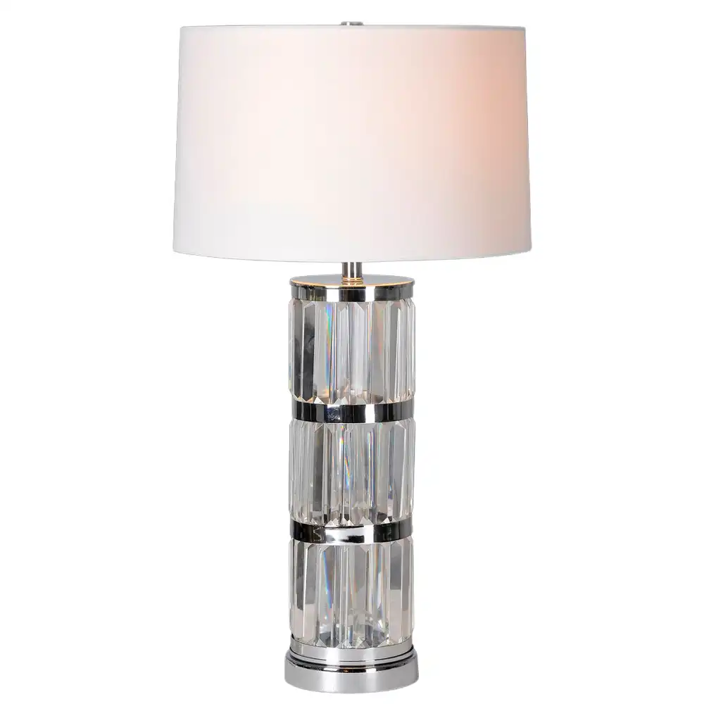 Radiant Prism Crystal & Chrome Table Lamp Radiant Prism Crystal & Chrome Table Lamp