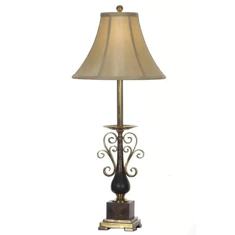 The Ambassador Handcrafted Brass & Resin Table Lamp The Ambassador Handcrafted Brass & Resin Table Lamp