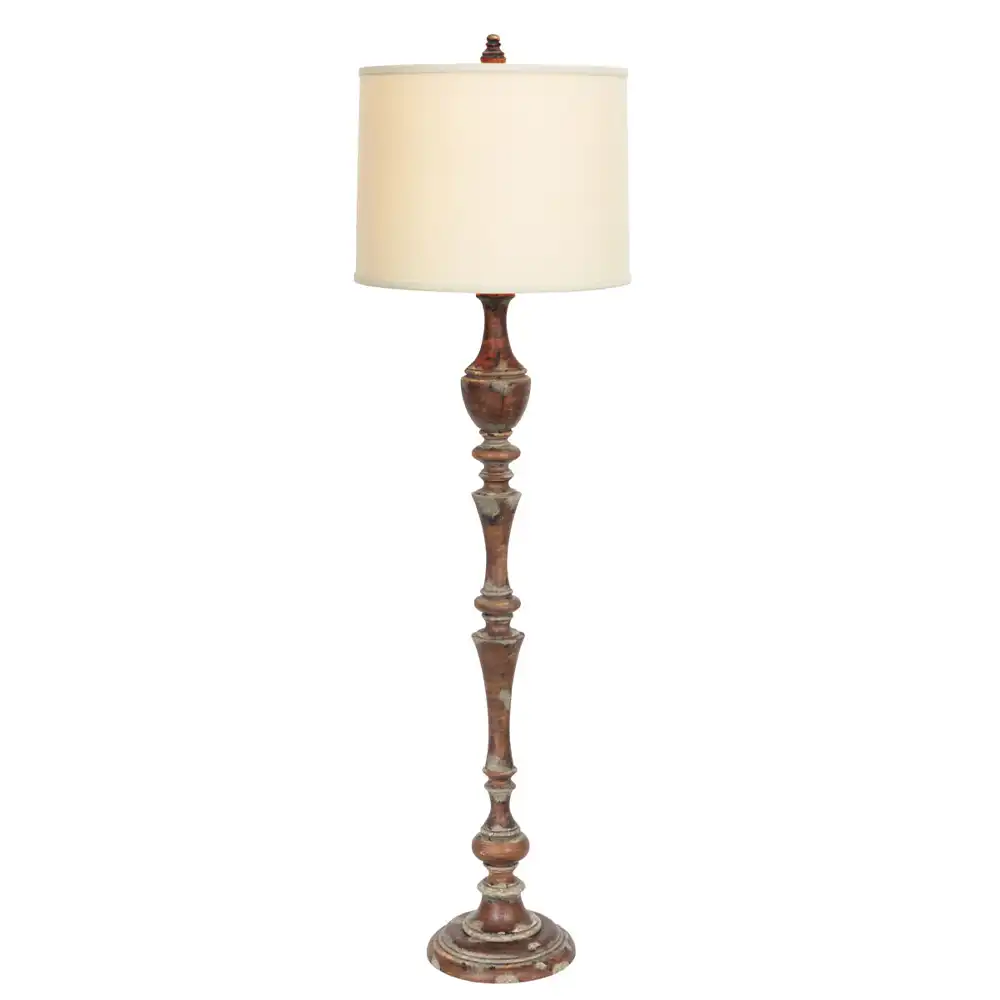 The Ancestry Distressed Wood Floor Lamp 2 The Ancestry Distressed Wood Floor Lamp 2