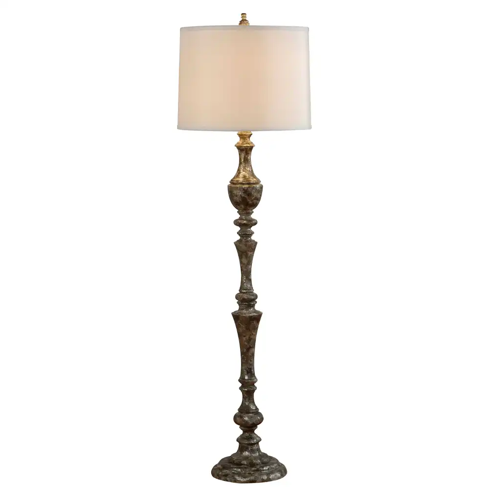 The Ancestry Distressed Wood Floor Lamp The Ancestry Distressed Wood Floor Lamp