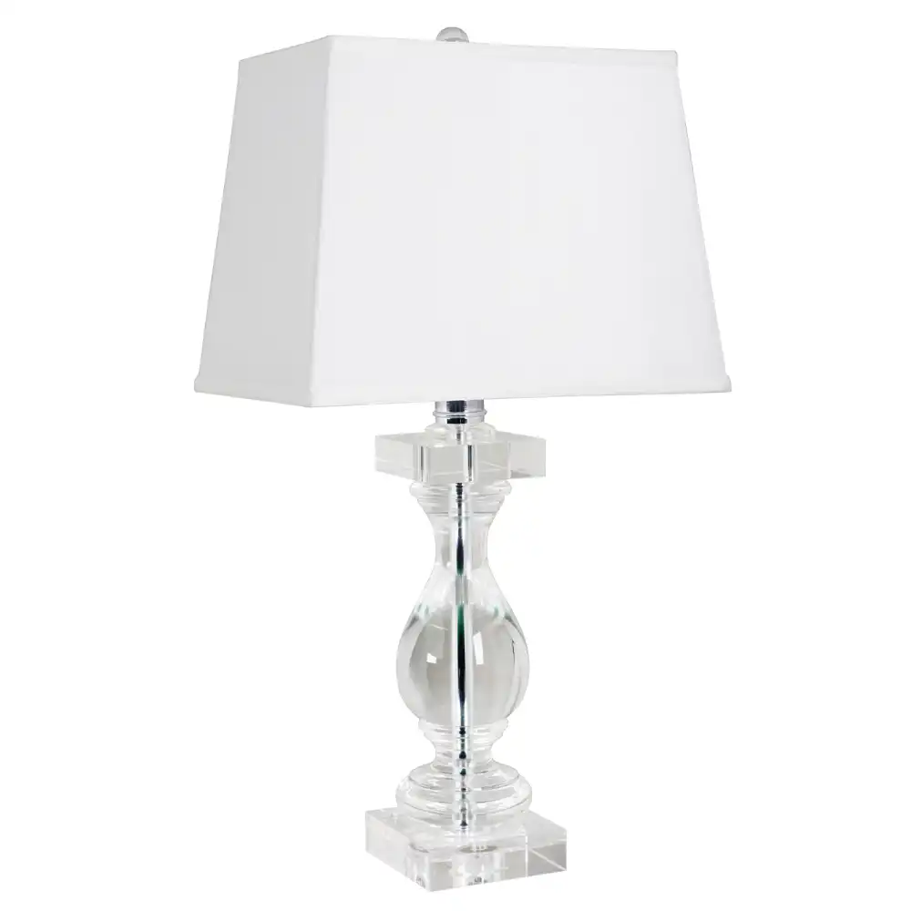 The Aurora Cascade Stacked Crystal Table Lamp The Aurora Cascade Stacked Crystal Table Lamp